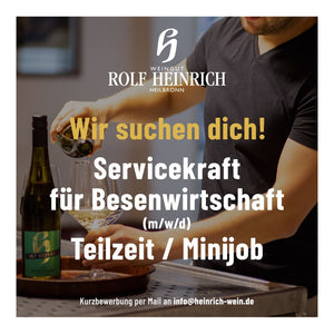 Servicekraft für Besenwirtschaft (m/w/d) Teilzeit / Minijob