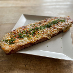 Überbackenes Käsebrot